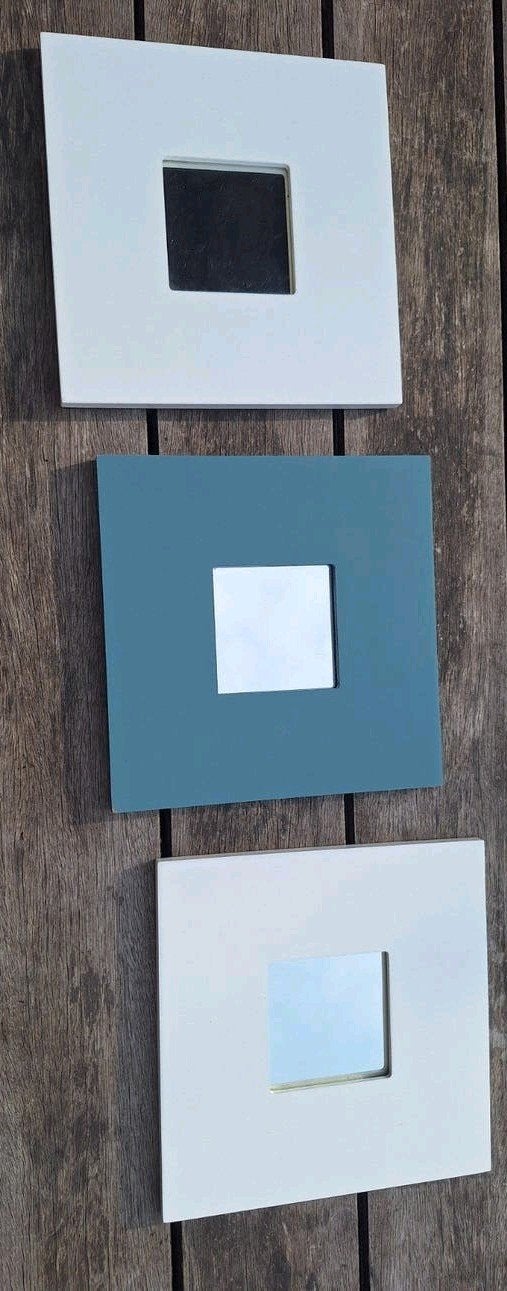 3 Ikea Malma spiegeltjes - 25,5x25,5cm, Huis en Inrichting, Minder dan 50 cm, Gebruikt, Vierkant, Ophalen of Verzenden
