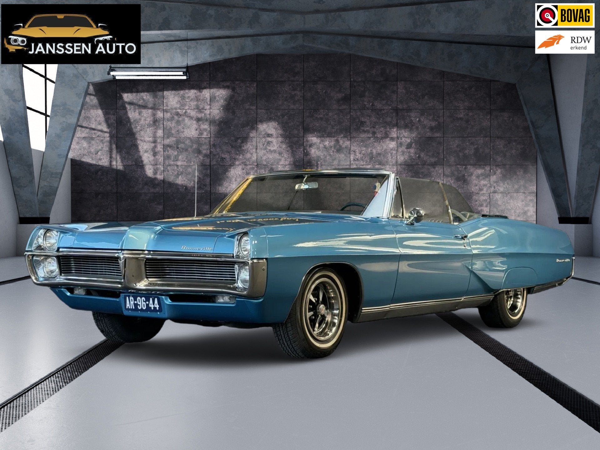 Pontiac BONNEVILLE CONVERTIBLE | Zeer mooi | Elektr. kap | L, Auto's, Gebruikt, Overige carrosserieën, Blauw, Bedrijf