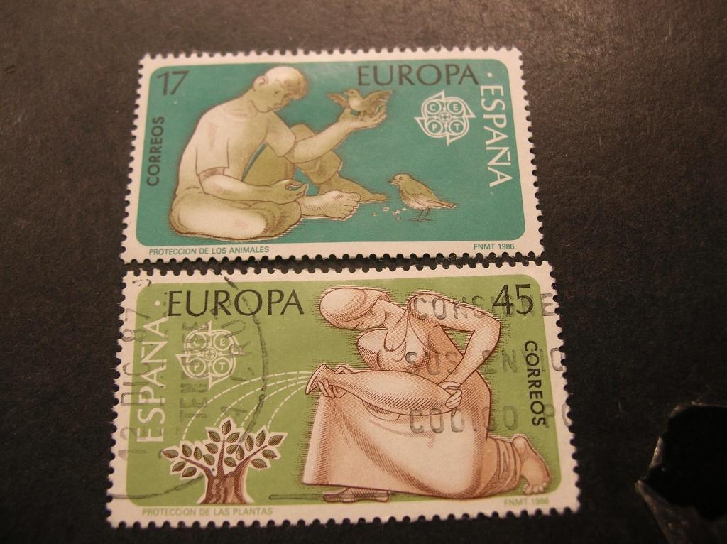 Cept/Verenigd Europa Spanje 1986 gestempeld, Verzenden, Overige landen, Gestempeld