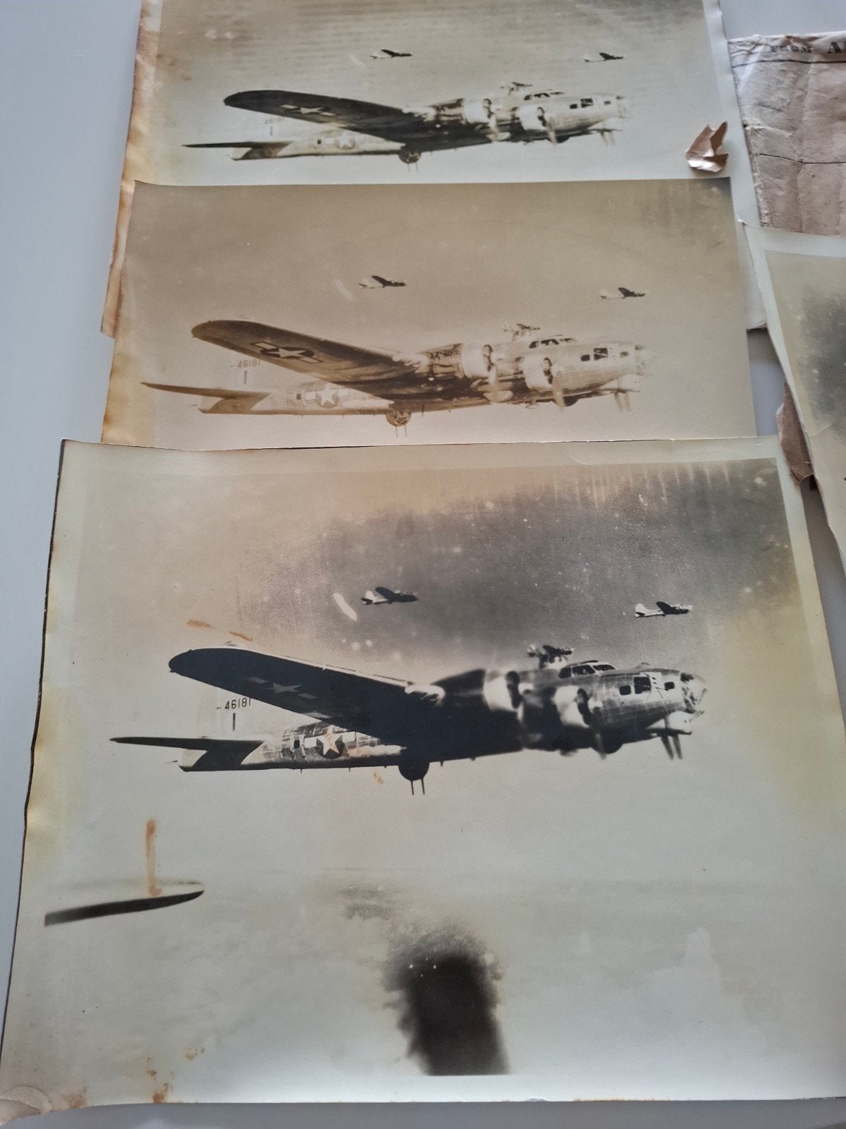 Foto's B17., Ophalen of Verzenden, Luchtmacht, Amerika, Foto of Poster