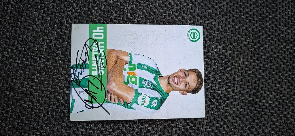 Spelerskaart met handtekening; Luciano Valente FC Groningen, Ophalen of Verzenden, Nieuw, Overige binnenlandse clubs, Spelerskaart