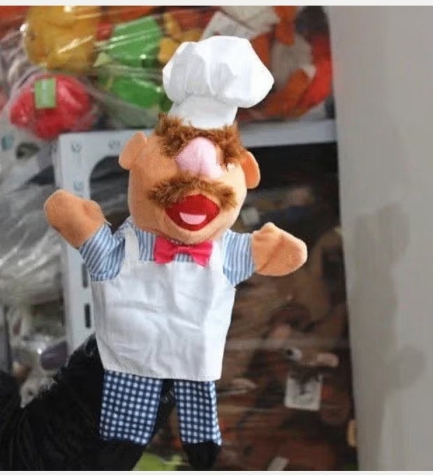The Muppet Show handpop Swedish Chef (28cm), Ophalen of Verzenden, Nieuw, Overige typen