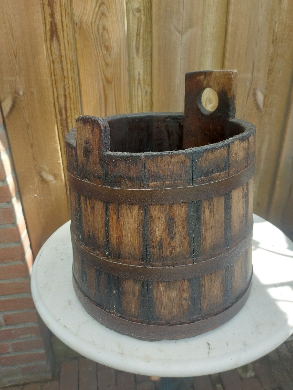 Houten emmer, Ophalen of Verzenden