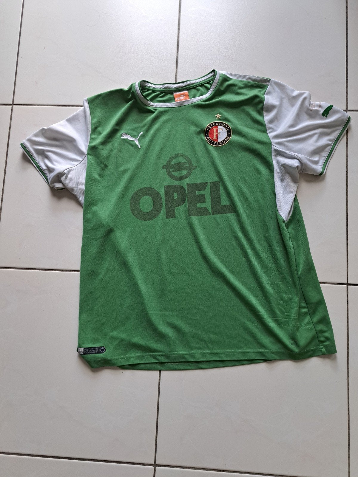Feyenoord Uitshirt Groen - Puma xl, Maat XL, Ophalen of Verzenden, Gebruikt, Shirt