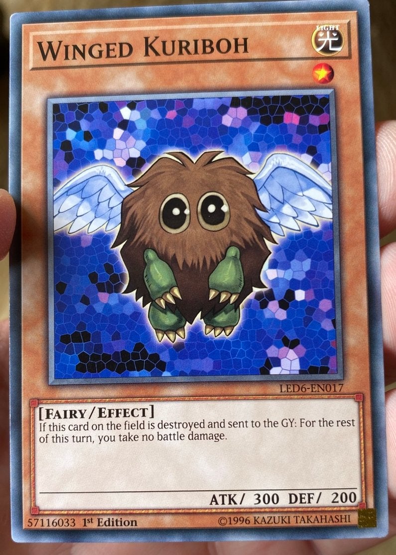 Yu-Gi-Oh! Winged Kuriboh LED6 1st Edition !, Hobby en Vrije tijd, Verzamelkaartspellen | Yu-gi-Oh!, Ophalen of Verzenden, Zo goed als nieuw