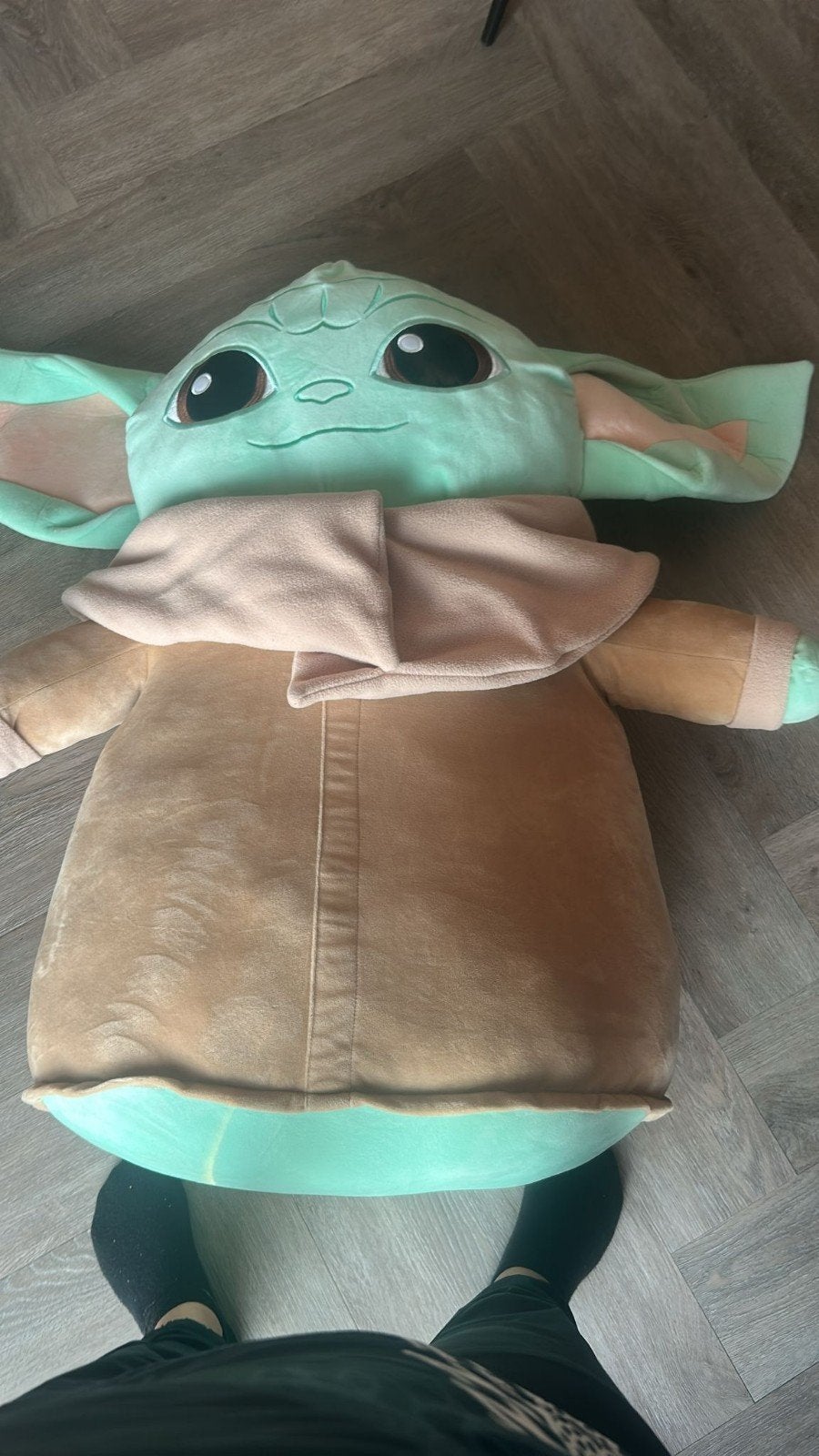 Grote Baby Yoda Knuffel 80 cm - Zo goed als nieuw, Ophalen, Groen, Overige typen, Zo goed als nieuw