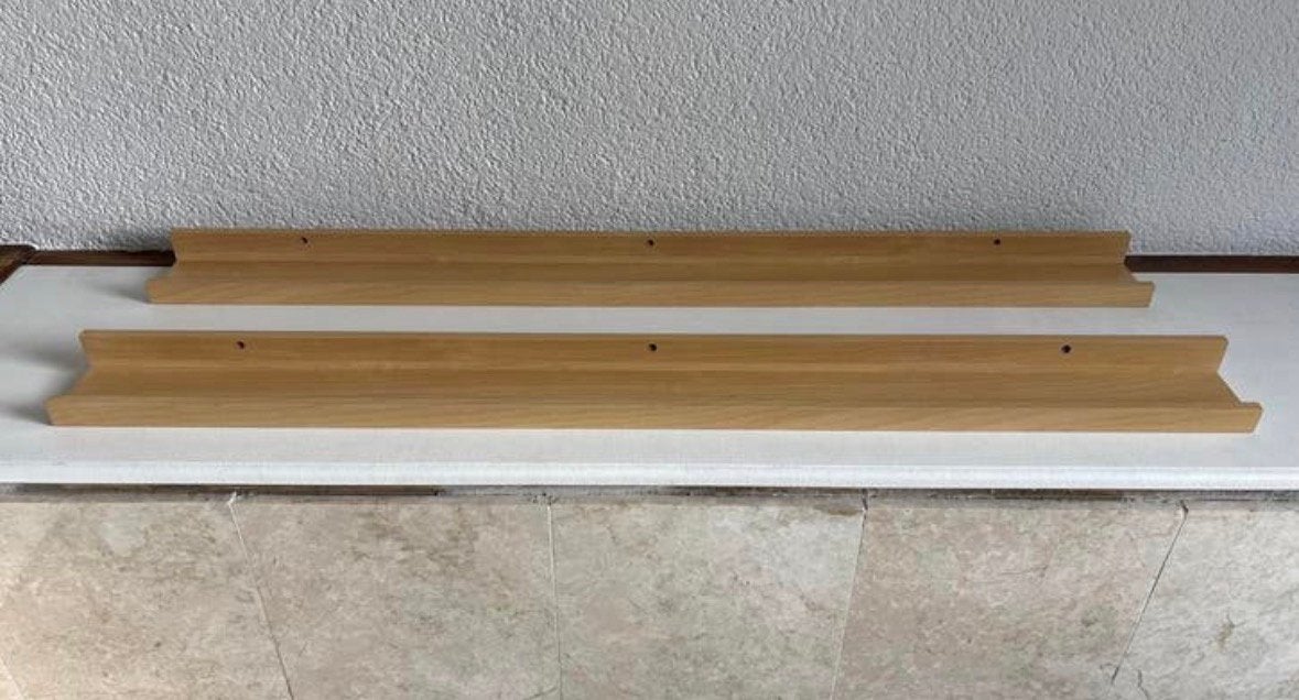 Twee IKEA RIBBA wandplanken 115 cm, Ophalen, Gebruikt