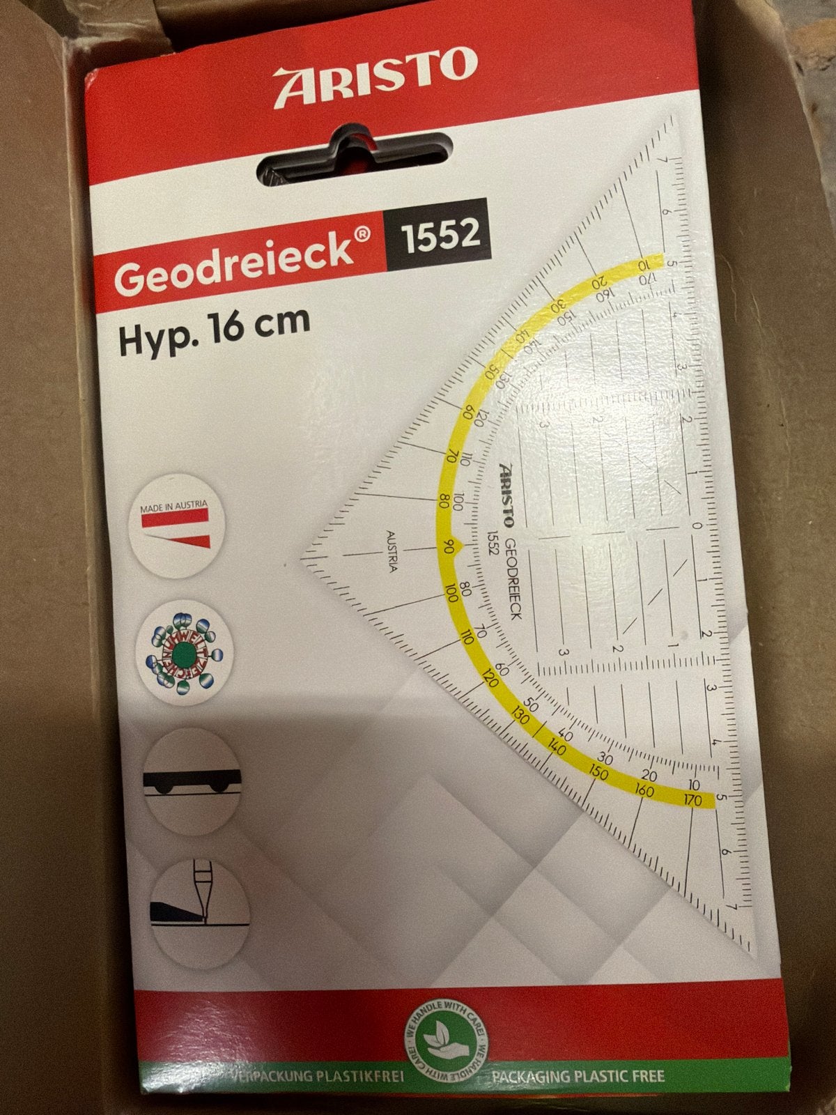 ARISTO Geodriehoek 16 cm – 10 stuks, Diversen, Nieuw, Ophalen of Verzenden, Nvt, Nvt