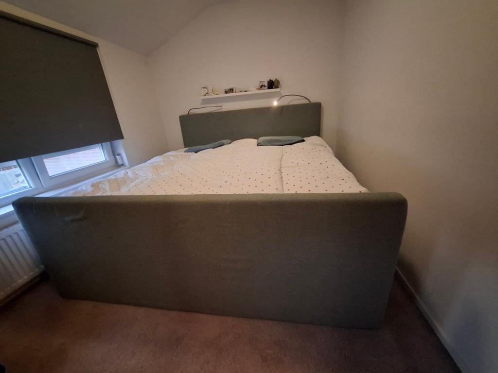 Boxspring 200x210 gratis ophalen, Huis en Inrichting, Slaapkamer | Bedden, Ophalen, Gebruikt, 210 cm, Tweepersoons