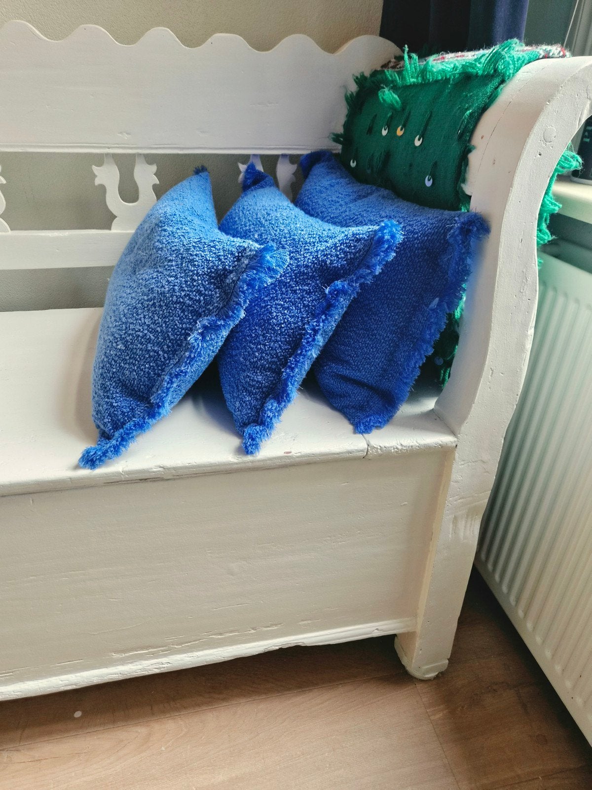 Prachtige brocante vintage klepbank met veel opbergruimte, Antiek en Kunst, Ophalen