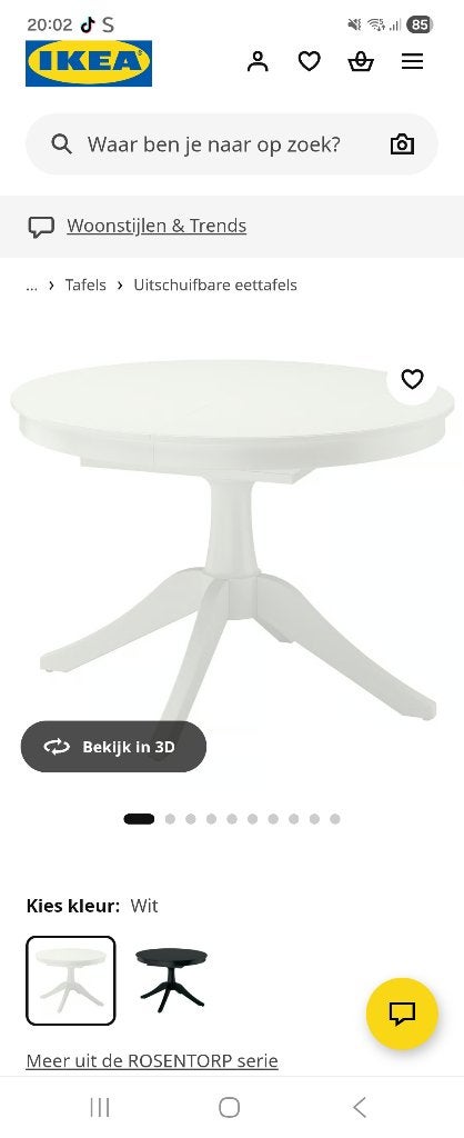 Eethoek, Huis en Inrichting, Banken | Complete zithoeken, Ophalen, Gebruikt, Stof, Ikea  gekocht