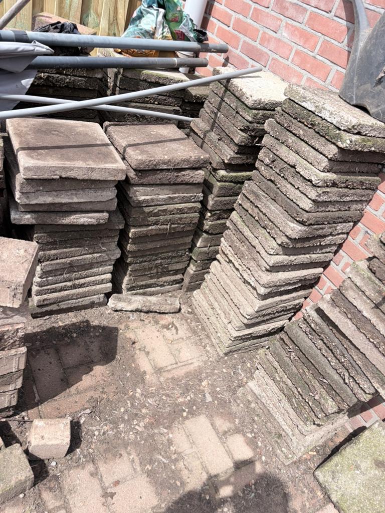 Gratis stoeptegels, Tuin en Terras, Ophalen of Verzenden, Gebruikt, Beton, Overige typen