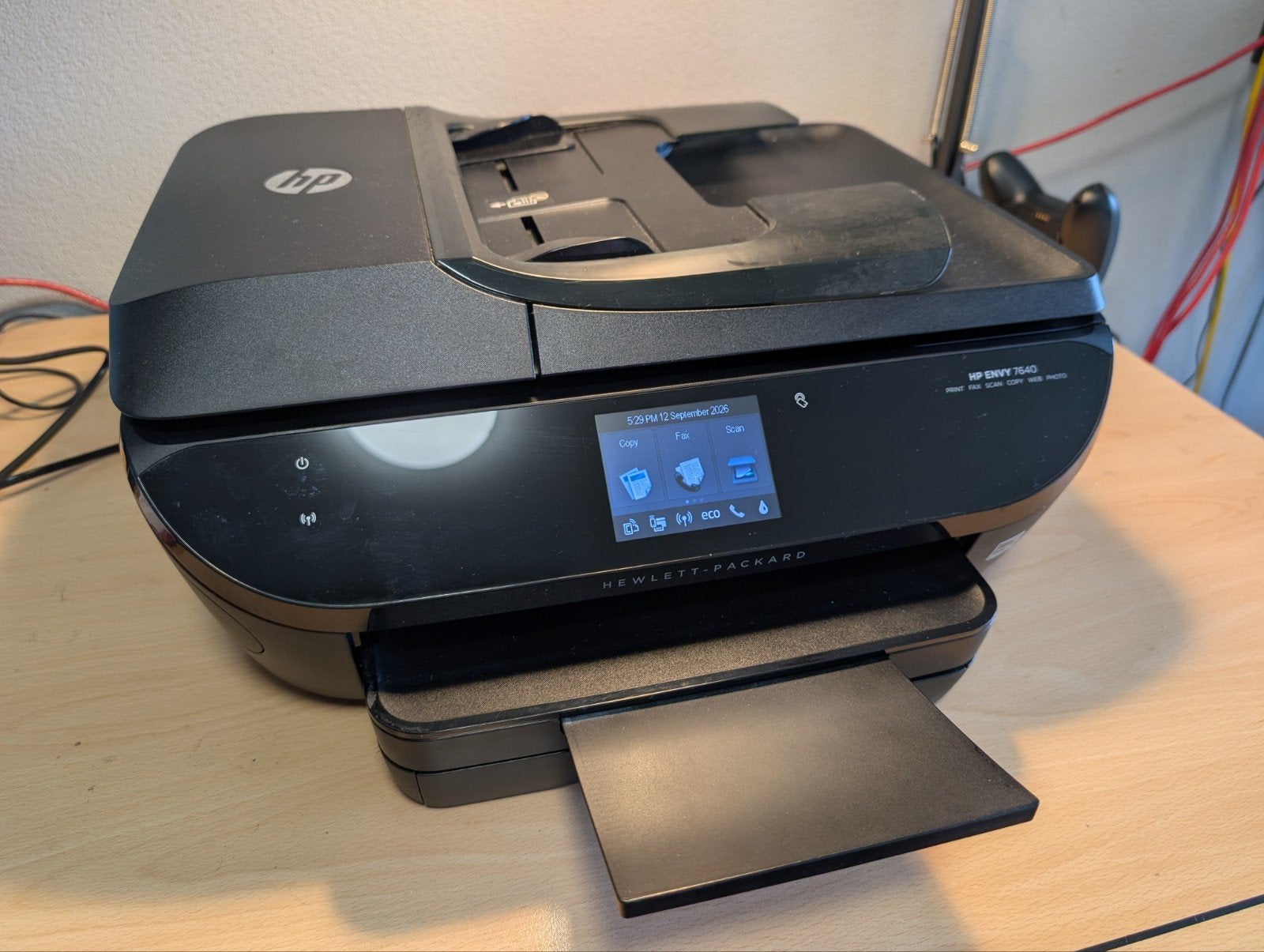 HP Envy 7640 Printer, Scanner, Fax (All-in-one), Gebruikt, Inkjetprinter, Draadloos, Ophalen of Verzenden