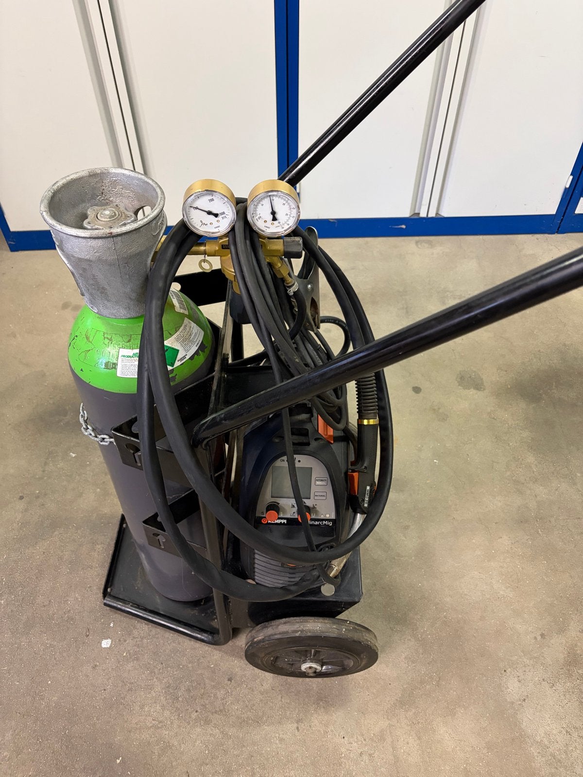Kemppi MinarcMig Adaptive 180 Lasapparaat met Gasfles, Ophalen, 150 tot 250 ampère, Co2