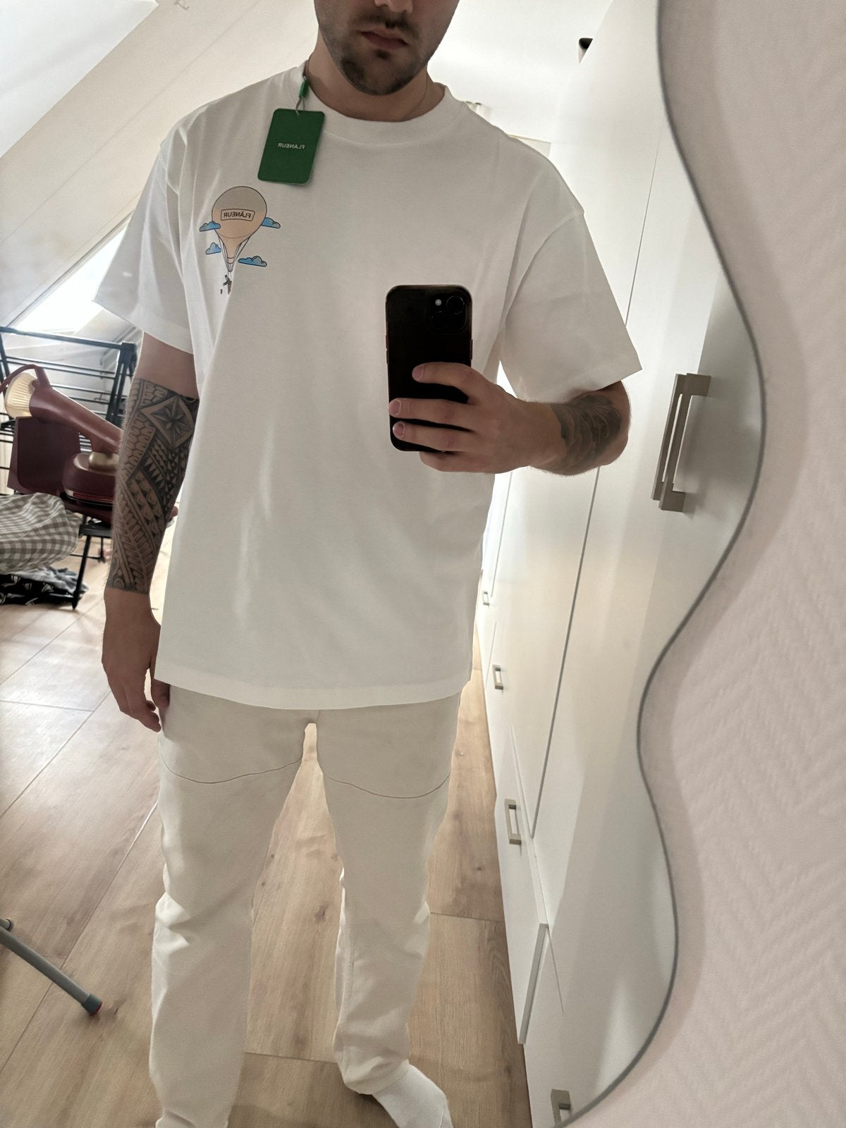 Flaneur Aeronautique T-Shirt Wit Maat M Nieuw, Ophalen, Nieuw, Wit