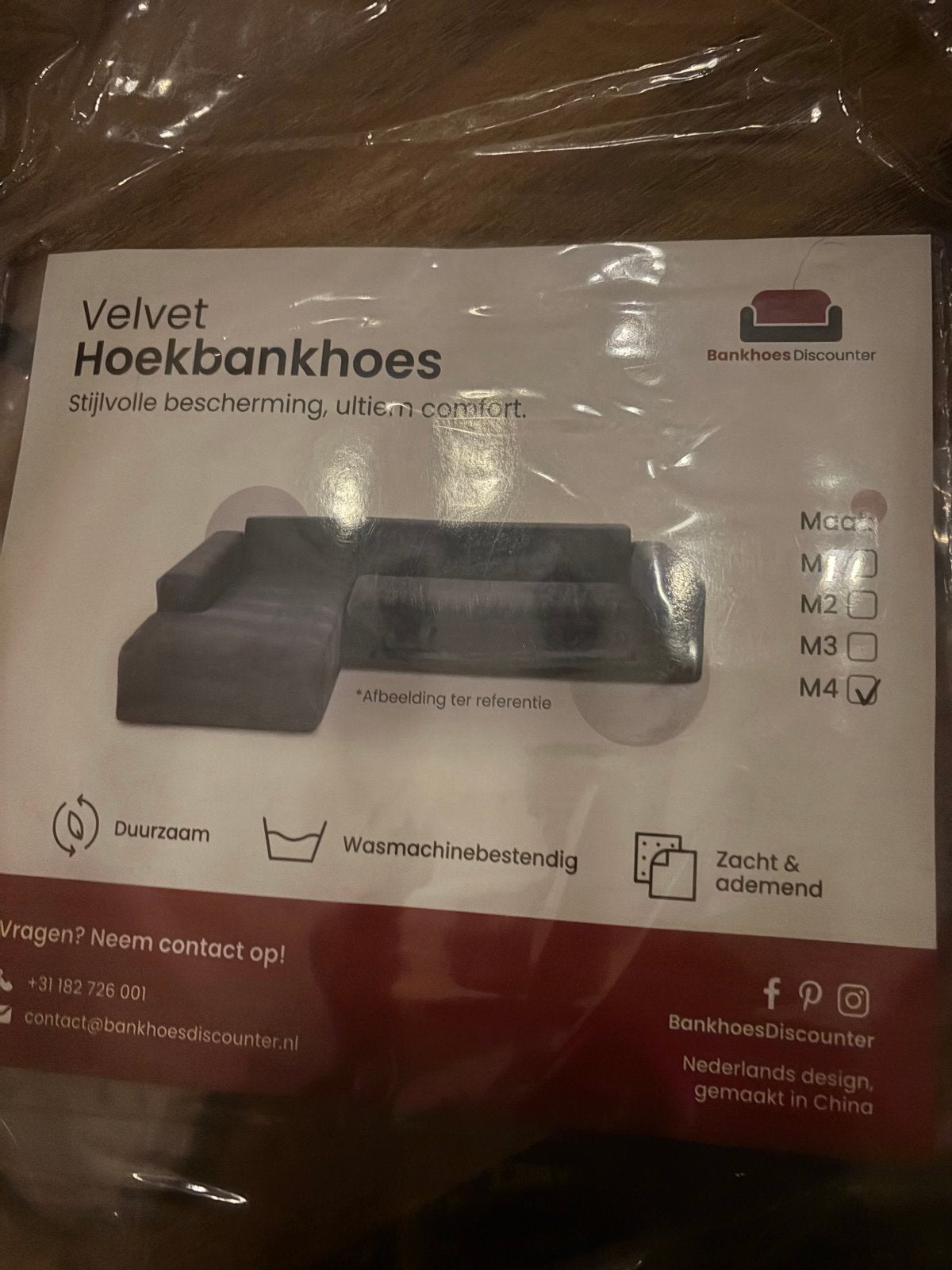 Velvet Hoekbankhoes - Stijlvolle bescherming en comfort, Verzenden, Hoekbank, Nieuw, 75 tot 100 cm
