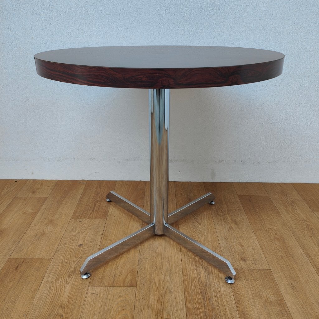 Vintage ronde Mid Century eettafel tafel keukentafel 706, Huis en Inrichting, Tafels | Eettafels, Ophalen, Valkenswaard, Gebruikt