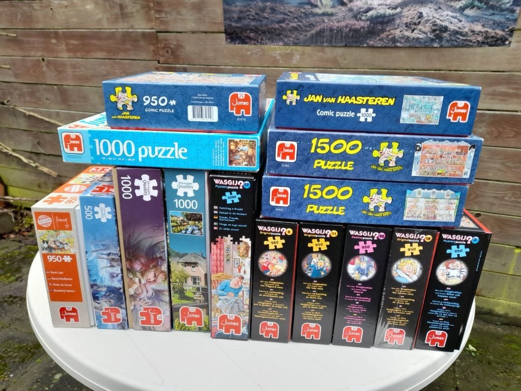 Puzzles 89 x puzzels te koop!!, Hobby en Vrije tijd, Denksport en Puzzels, Ophalen of Verzenden, 500 t/m 1500 stukjes, Zo goed als nieuw