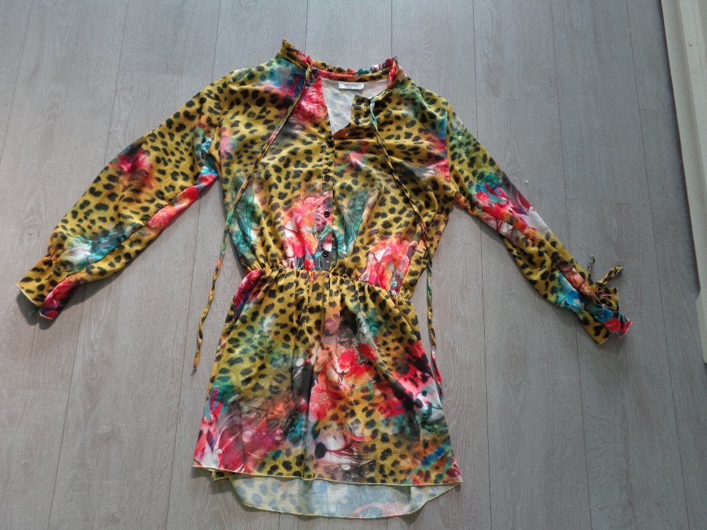 schitterende damestuniek/jurk van Ambika, maat L, Kleding | Dames, Ophalen of Verzenden, Zo goed als nieuw, Maat 42/44 (L), Overige kleuren