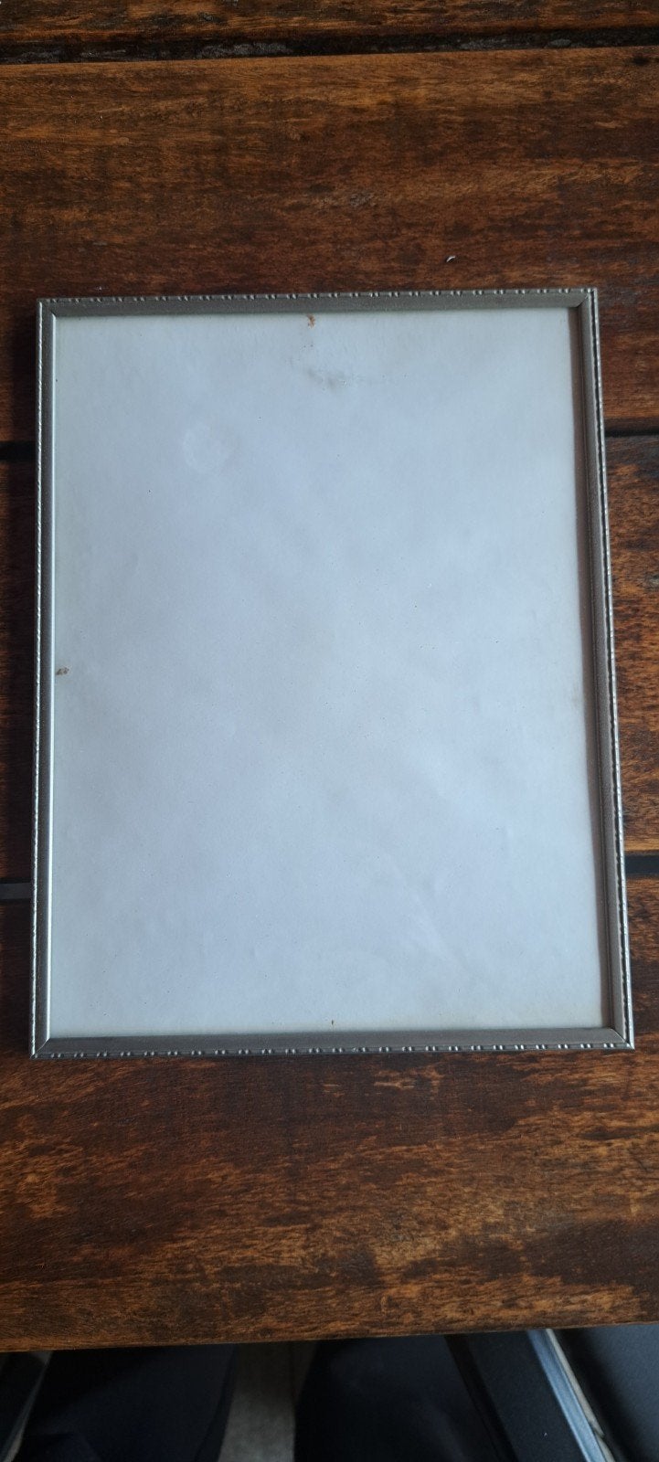 Vintage fotolijst 18x24 cm met bol glas, Audio, Tv en Foto, Fotografie | Fotolijsten, Ophalen, Gebruikt, Zilver, Met glas