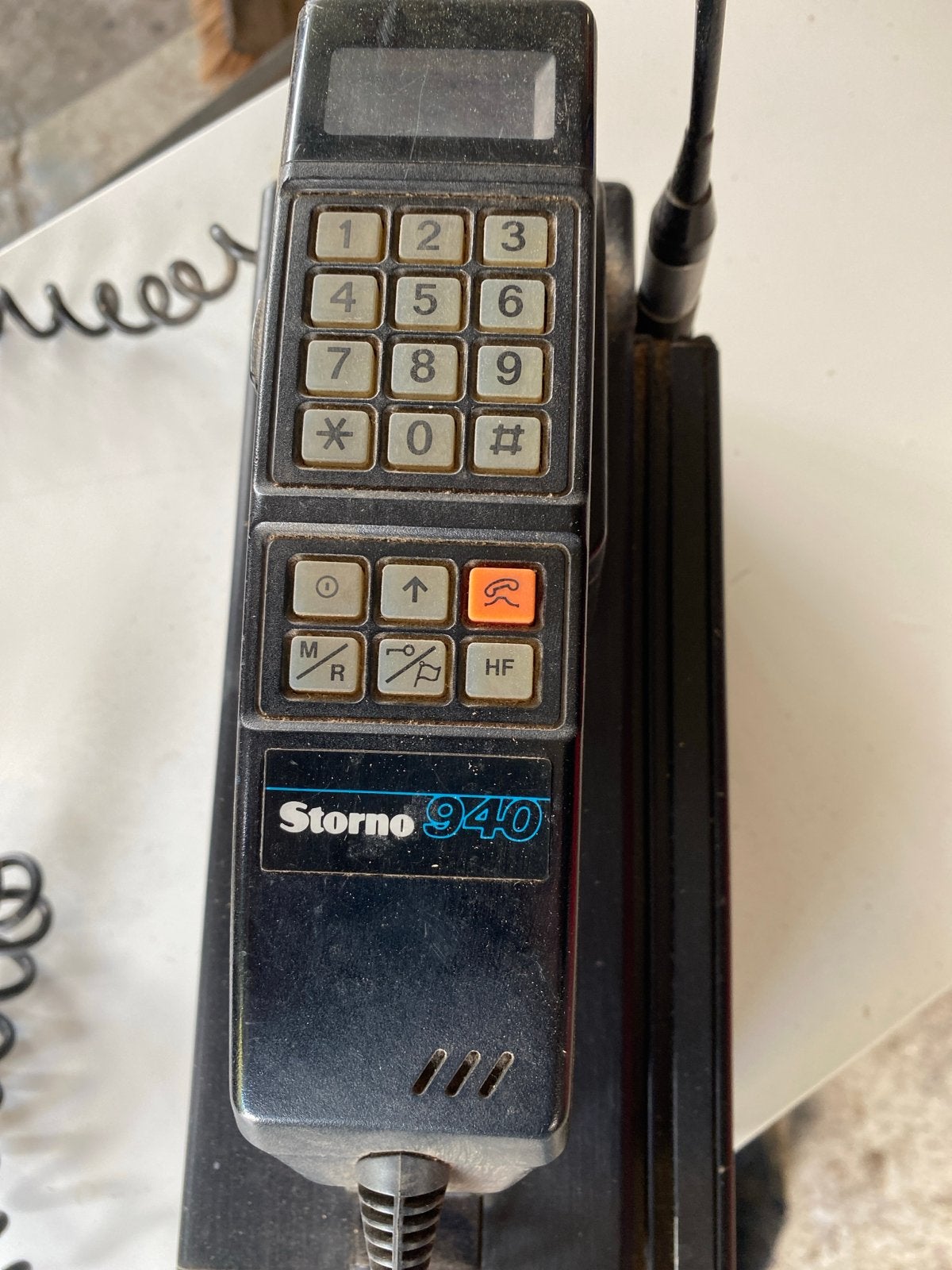 Vintage Storno 940 PTT Telecom Autotelefoon, Ophalen, Gebruikt