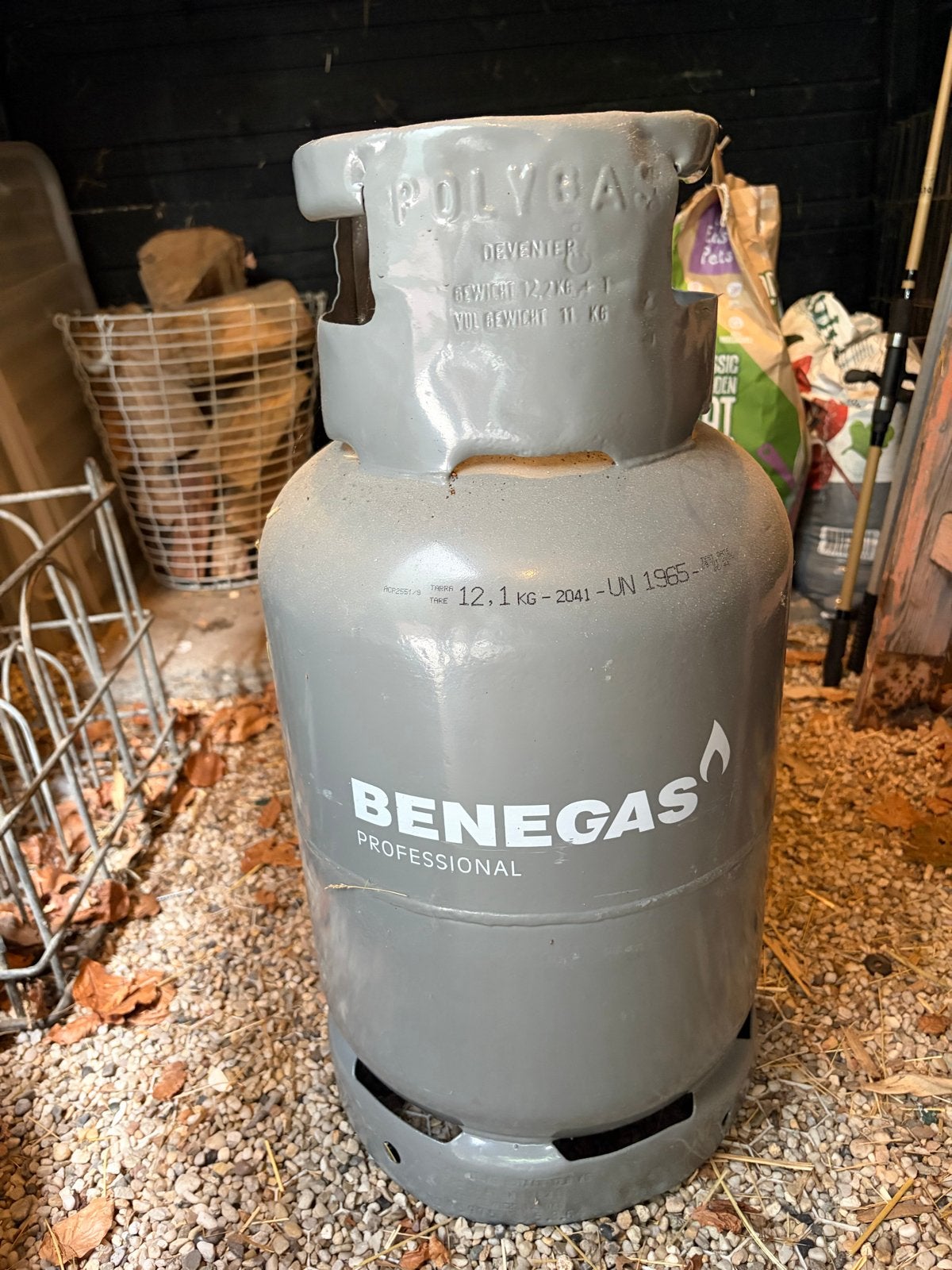 Benegas Professional gasfles 10,5 kg, Ophalen, Zo goed als nieuw