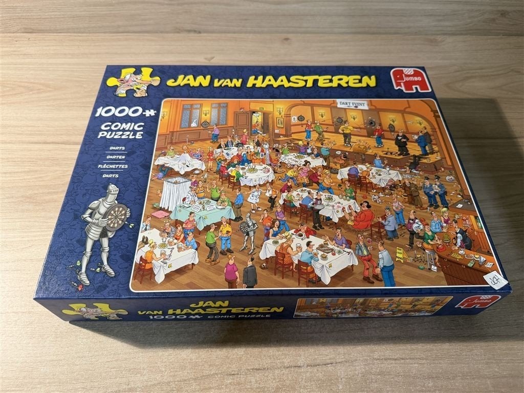 Jan van Haasteren - darten - 1000 stuks - s6632, Verzenden, 500 t/m 1500 stukjes, Zo goed als nieuw