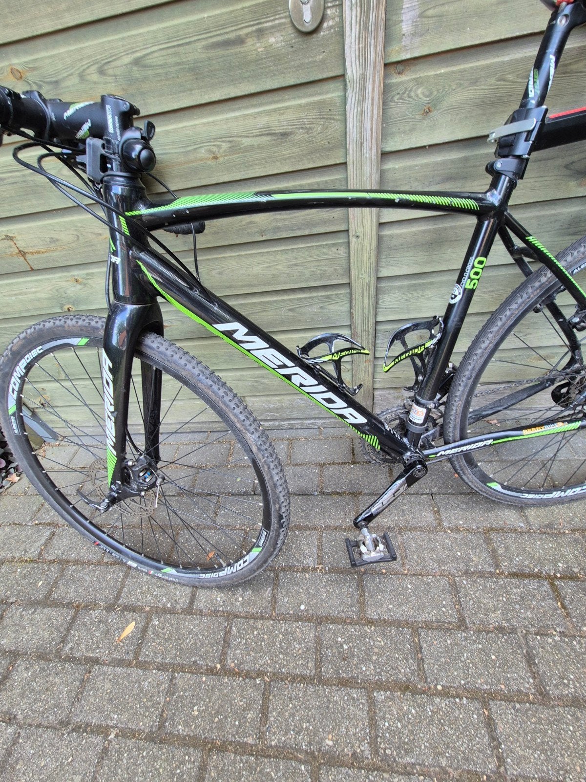 Merida Cyclo Cross 500 - Zwart/Groen - Maat 52, 28 inch, Gebruikt, Heren, Aluminium