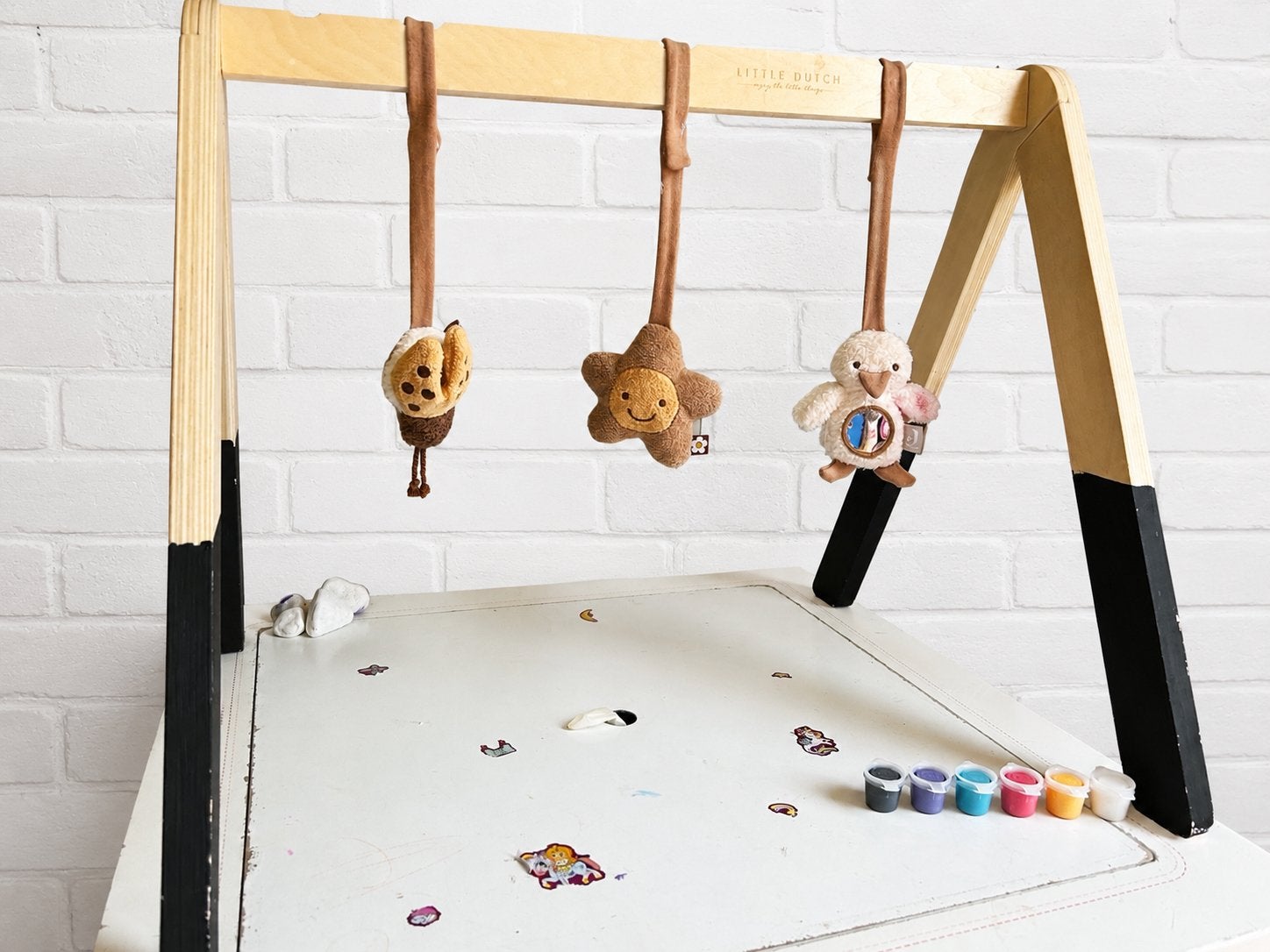 Houten babygym Little Dutch met speeltjes, Ophalen of Verzenden, Zo goed als nieuw, Babygym