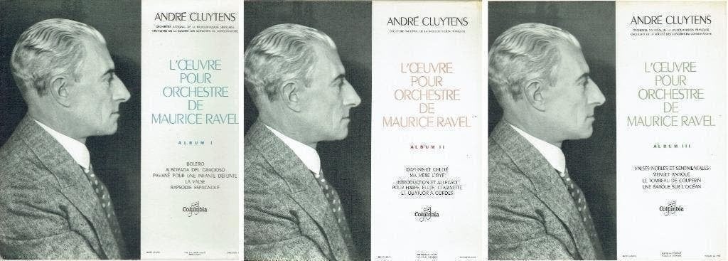 André Cluytens –Maurice Ravel  L'Œuvre Pour Orchestre 3 LP, Kamermuziek, Ophalen of Verzenden, Zo goed als nieuw, 12 inch