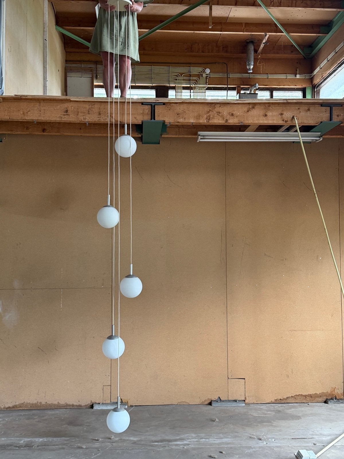 Waterval bollenlamp cascade vintage XL, Ophalen, Zo goed als nieuw, Minder dan 250 cm