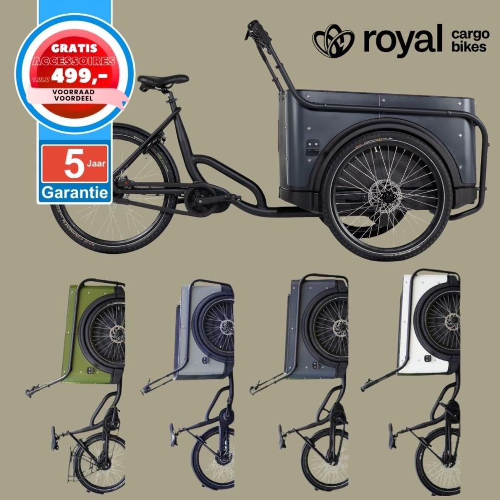 Royal Cargo Bike elektrische bakfiets Nederlandse bakfietsen, Fietsen en Brommers, Fietsen | Bakfietsen, Overige merken, 4 kinderen of meer