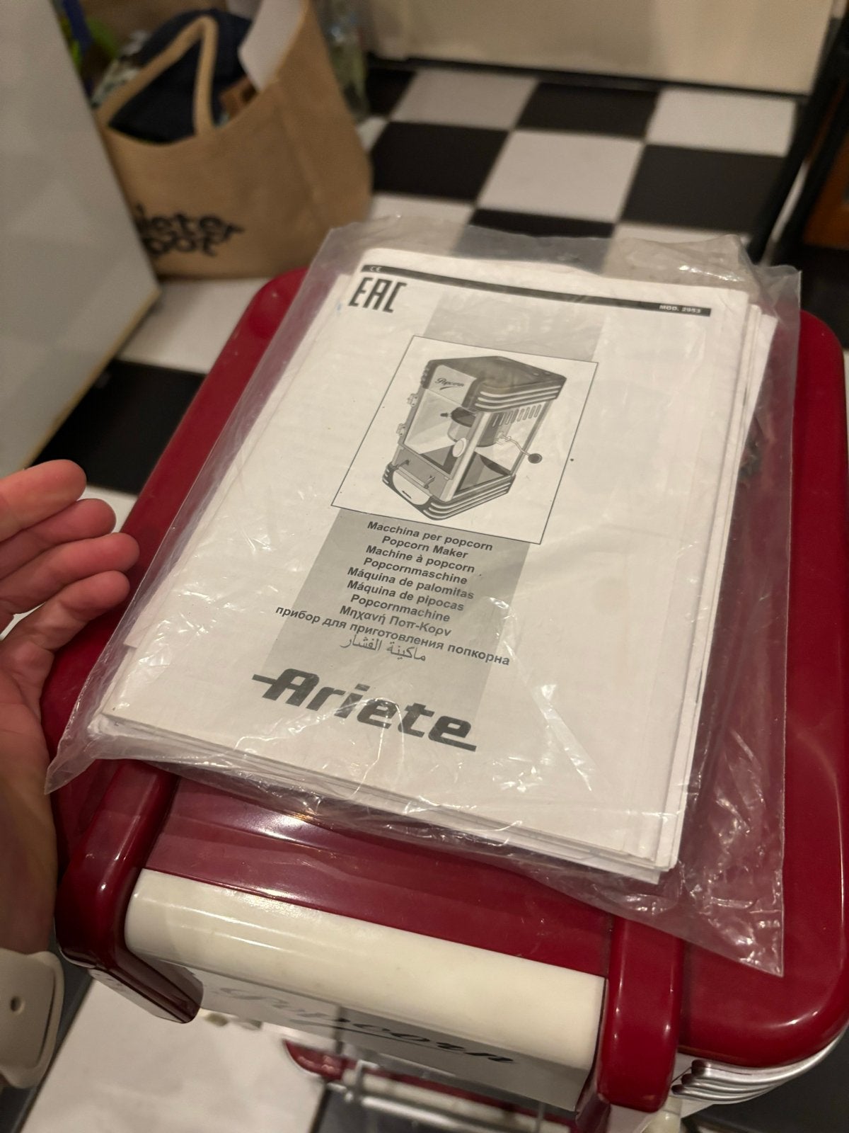 Ariete Popcornmachine - Retro Stijl, Ophalen, Gebruikt