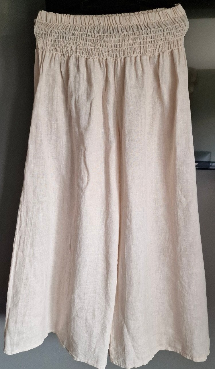 puro lino nieuw pantalon, Ophalen of Verzenden, Nieuw, Beige, Lang