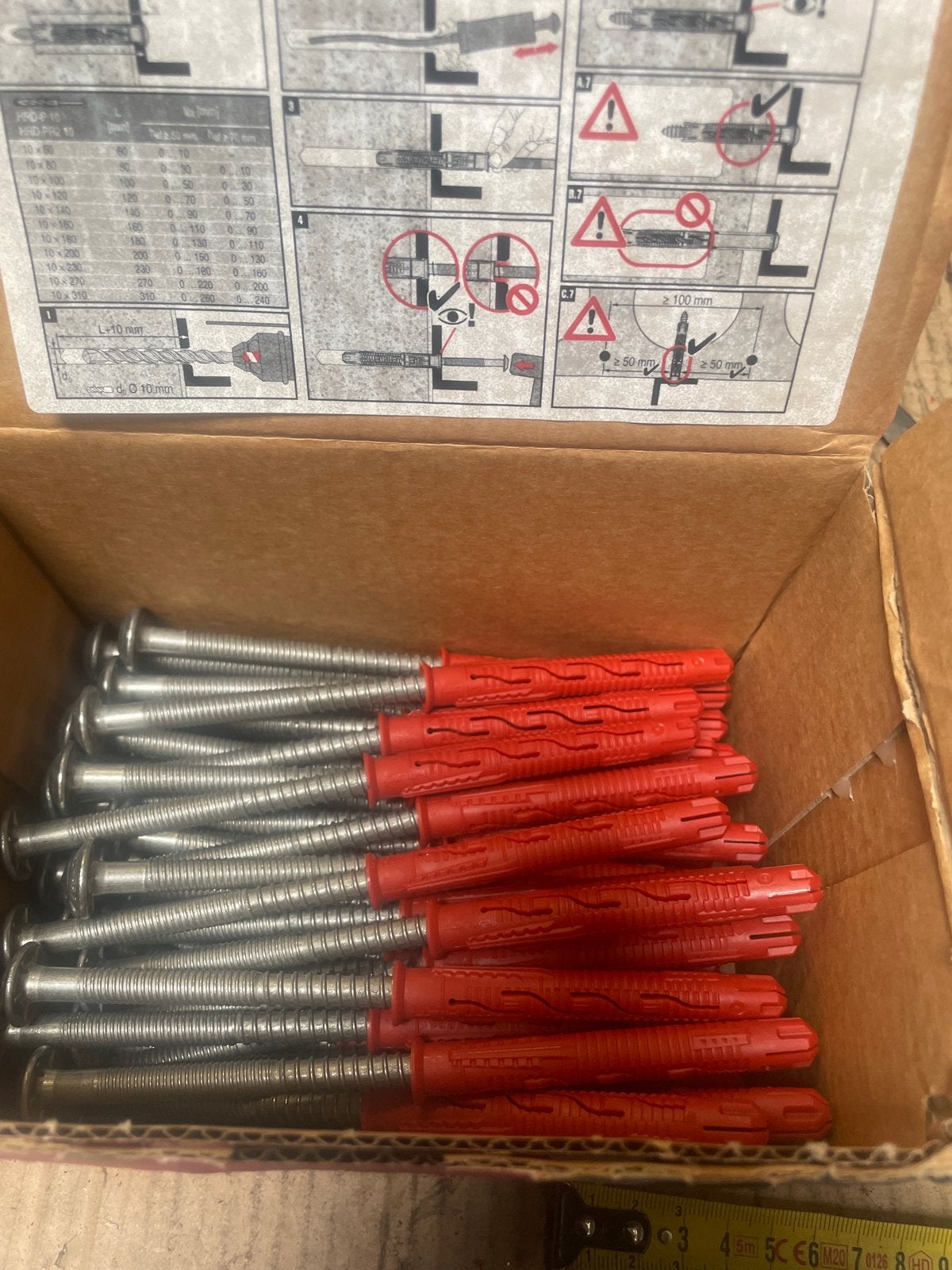 Hilti HRD-PR2 10x80 RVS pluggen met schroeven (50 stuks), Ophalen, Nieuw