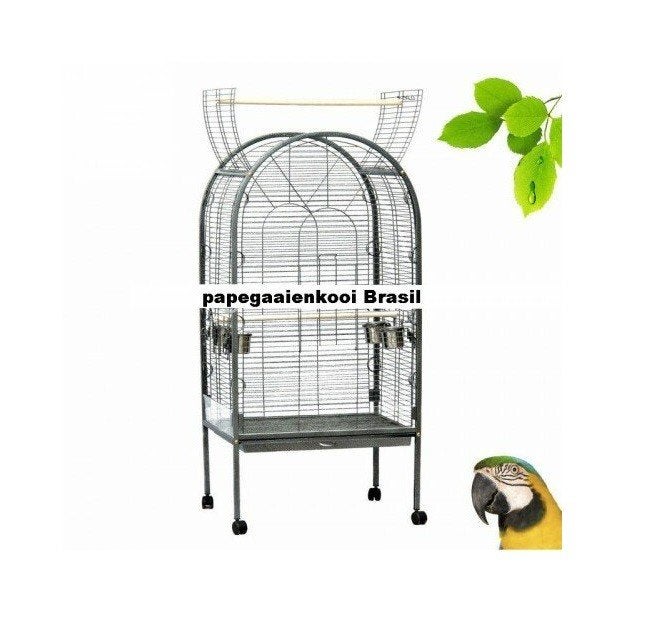 Papegaaienkooi Brasil - Vogelkooi met Wielen - 78x59x157 cm