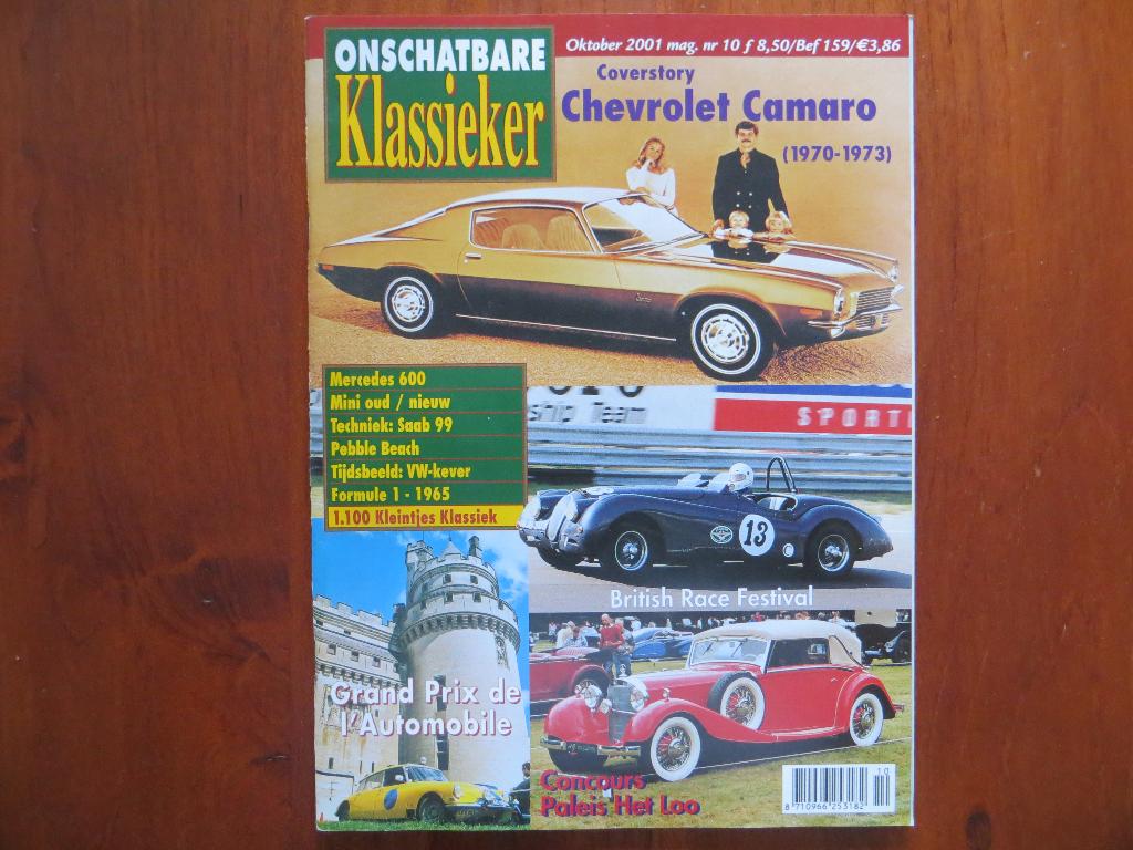 Onschatbare Klassieker 10 2001 Chevrolet Camaro (1970-1973), Ophalen of Verzenden, Nieuw, Chevrolet