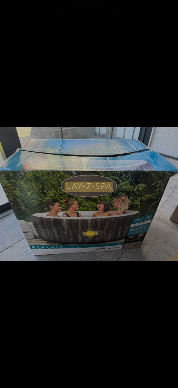 Bubbelbad Lay-Z-Spa Bahama’s Airjet / bijna nieuw, Ophalen, Zo goed als nieuw, Filter, Opblaasbaar