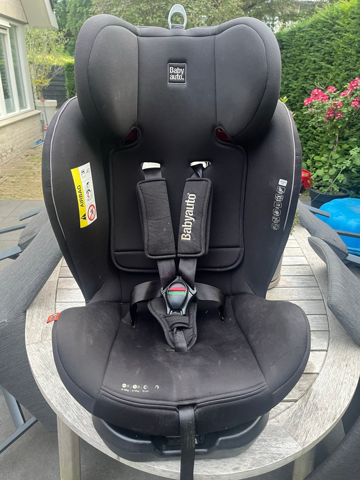 Babyauto Biro D Fix autostoel 0-36 kg met Isofix, Autogordel of Isofix, Gebruikt, 15 t/m 36 kg, Verstelbare rugleuning