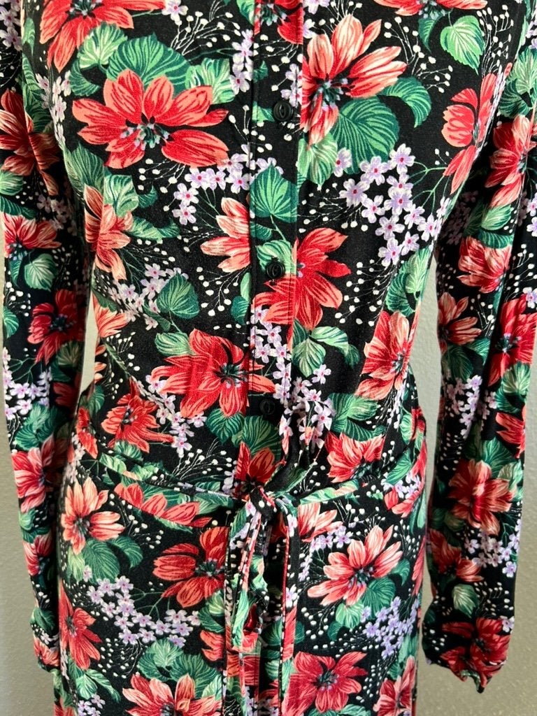 King Louie maat XL Sheeva maxi dress bloemen 3121, Maat 46/48 (XL) of groter, Ophalen of Verzenden, Zo goed als nieuw, King Louie