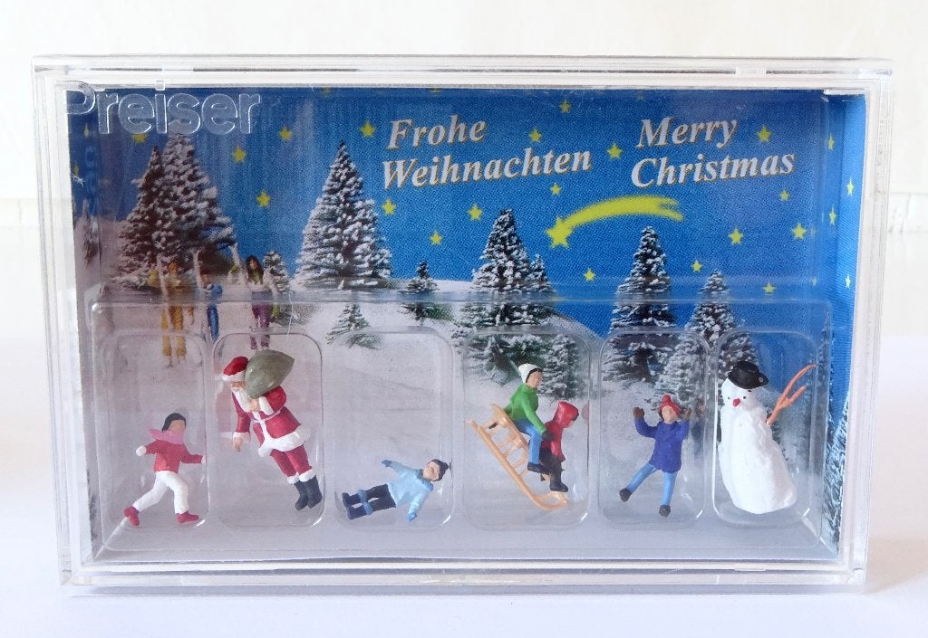 Preiser 10626 Merry christmas winter tafereel, Overige merken, Gelijkstroom, Overige typen, Ophalen of Verzenden