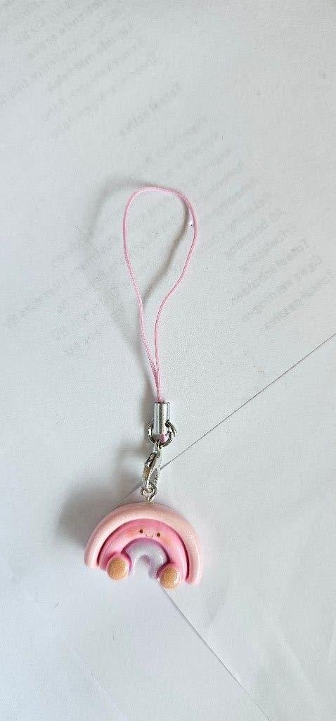 Leuke roze regenboog sleutelhanger, Ophalen of Verzenden, Nieuw, Overige typen