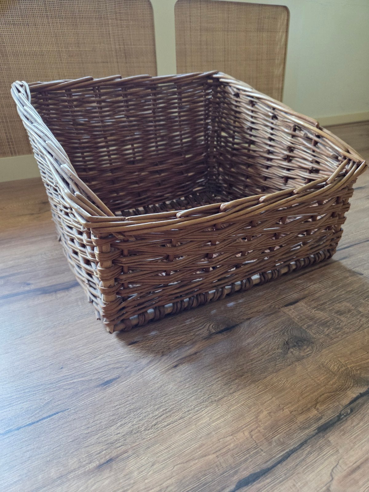 rieten mand, Huis en Inrichting, Ophalen, Rechthoekig, Riet
