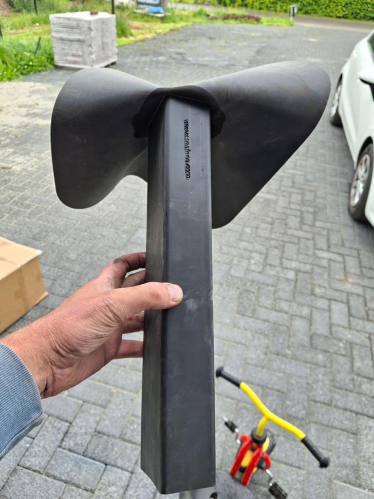 Epdm dakdoorvoer, Kunststof, Gebruikt, Zwart, Ophalen of Verzenden