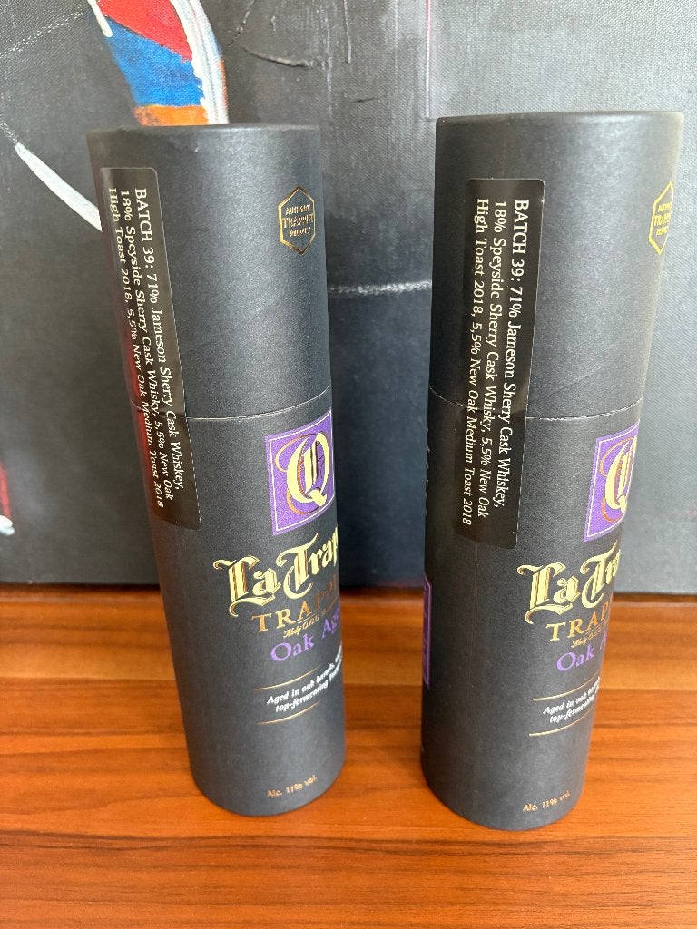 La Trappe Quadrupel Oak Aged - Batch 39 Whiskey, Verzamelen, Ophalen of Verzenden, Nieuw, Flesje(s), La Trappe
