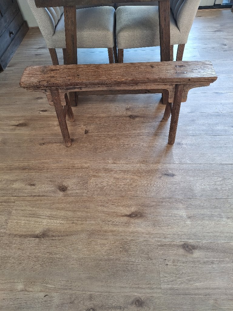 Zo goed als nieuw, gaaf houten chinees bankje, Ophalen, Zo goed als nieuw