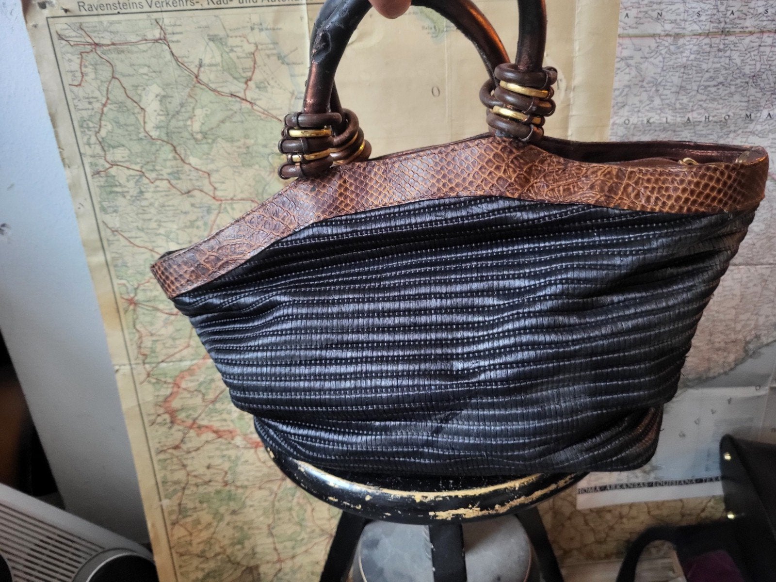 Lot desigertassen – Fornasetti, Lancel, Coccinelle, en meer., Ophalen of Verzenden, Bruin