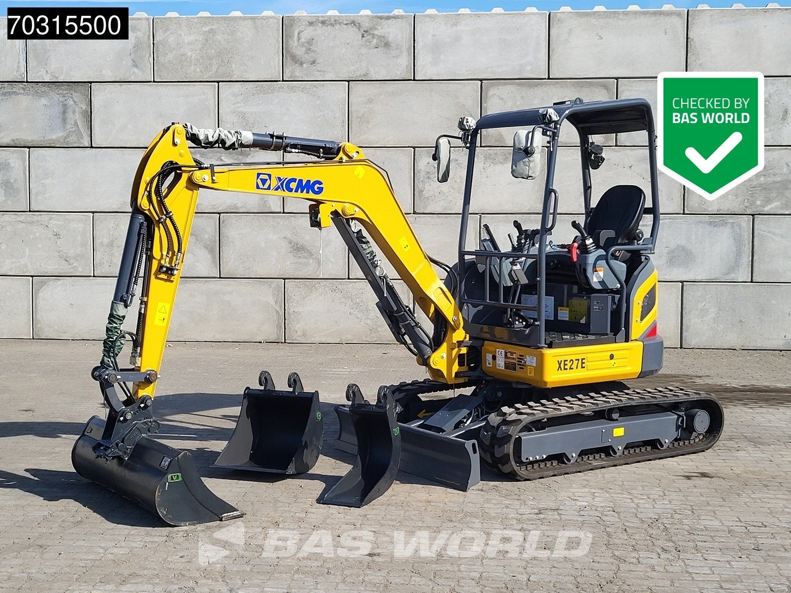 XCMG XE27 E FACTORY WARRANTY - CW/3 BUCKETS - KUBOTA ENGINE, Graafmachine