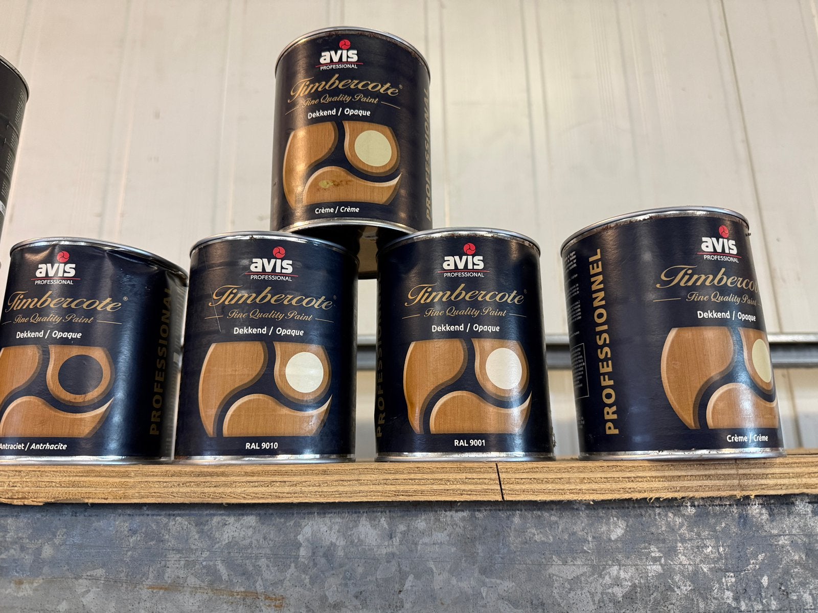 🔥 TE KOOP: 5x AVIS Timbercote Verf NIEUW – TOPKWALITEIT! 🔥, Ophalen, Gebruikt, Wit, Verf