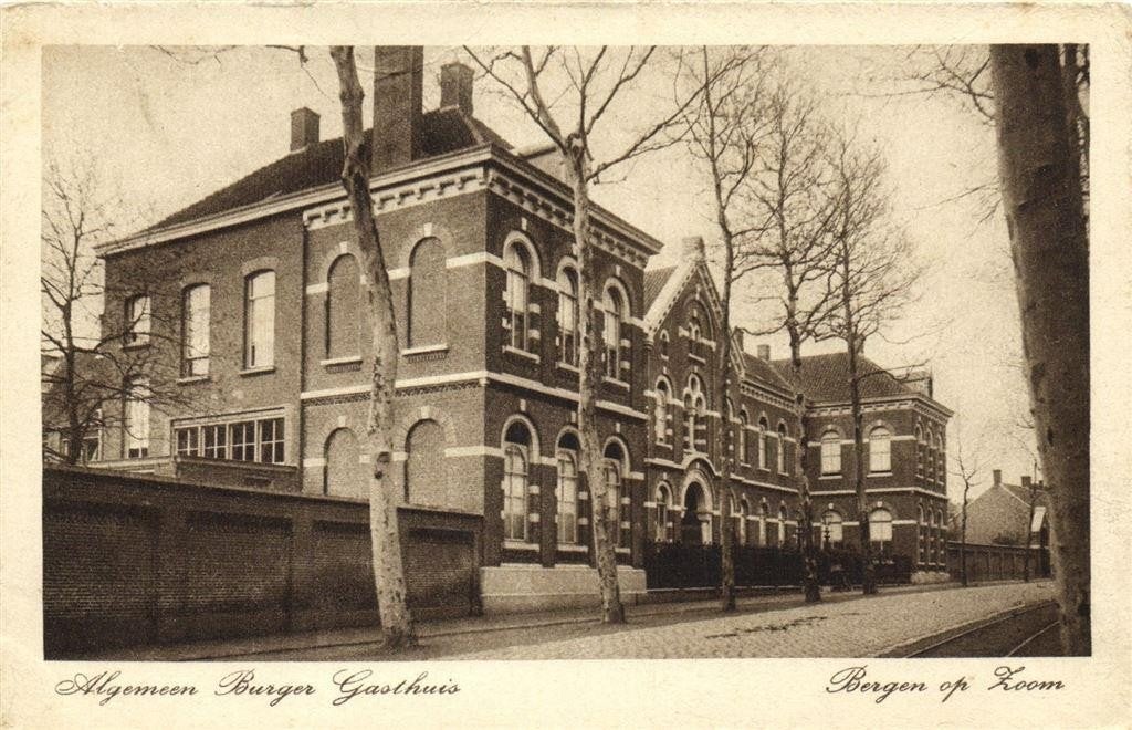 Algemeen Burger Gasthuis - Bergen op Zoom - ongelopen, Ophalen of Verzenden, 1920 tot 1940, Ongelopen, Noord-Brabant